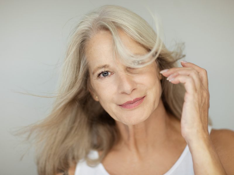 What happens during menopause to skin and hair