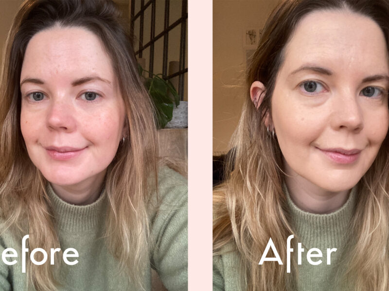IT Cosmetics foundation skincare review photos before and after