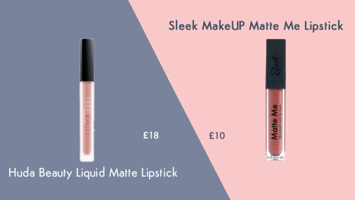 Huda Beauty Liquid Matte Lipstick cheap alternative Sleek Makeup