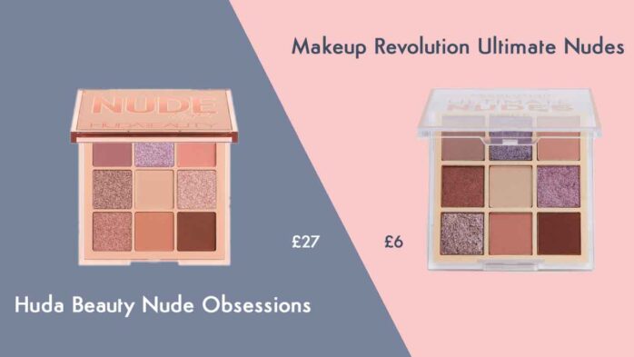 Huda Beauty Nude Obsessions cheap alternative from Revolution Ultimate Nudes