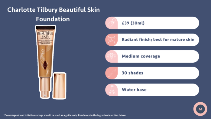Charlotte Tilbury Beautiful Skin Foundation review