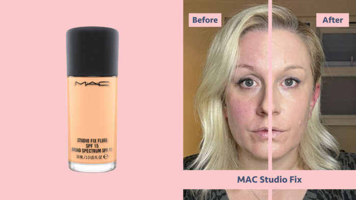 MAC Studio Fix foundation Before and After
